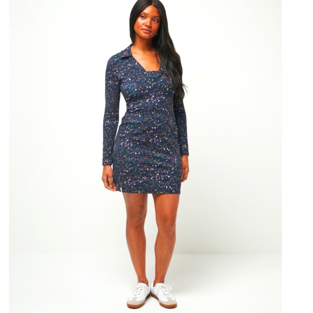 NWT Travis Mathew Where It Counts Dress – Navy Blazer Multi – XS